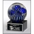 2142 Art glass globe 